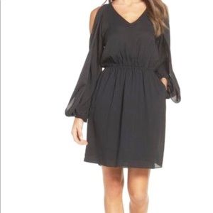 ⭐️Kobi Halperin ⭐️Cold Shoulder Black Dress